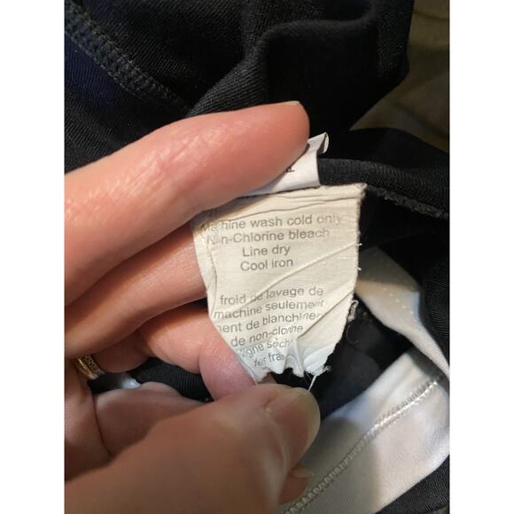 Alo Yoga Leggings Womens Medium Black Cool Fit Cropped Wide Leg Reversible Pants - Picture 8 of 11